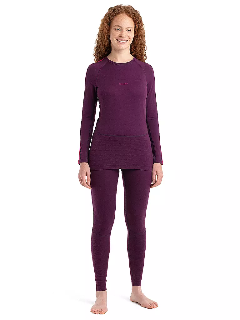 ICEBREAKER | Damen Funktionsshirt 200 ZoneKnit™ Merino  | Rosso scuro