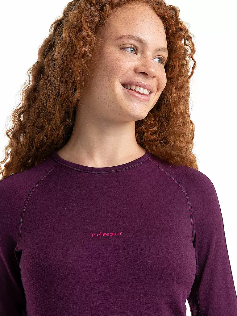 ICEBREAKER | Damen Funktionsshirt 200 ZoneKnit™ Merino  | Rosso scuro