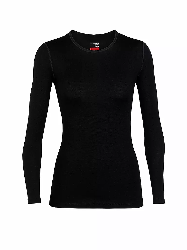 ICEBREAKER | Damen Funktionsshirt 260 Tech LS | Nero