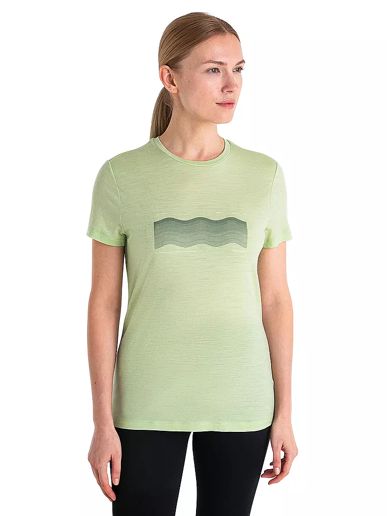 ICEBREAKER | Damen Funktionsshirt Merino 150 Tech Lite III Contour | Verde chiaro