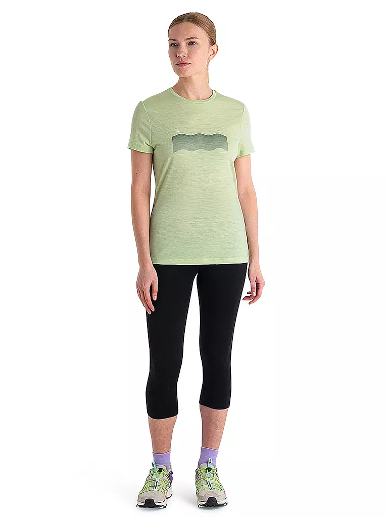ICEBREAKER | Damen Funktionsshirt Merino 150 Tech Lite III Contour | Verde chiaro