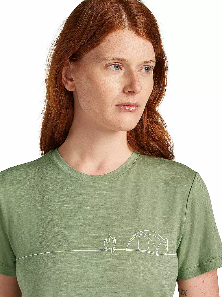 ICEBREAKER | Damen Funktionsshirt Single 150 Tech | Oliva