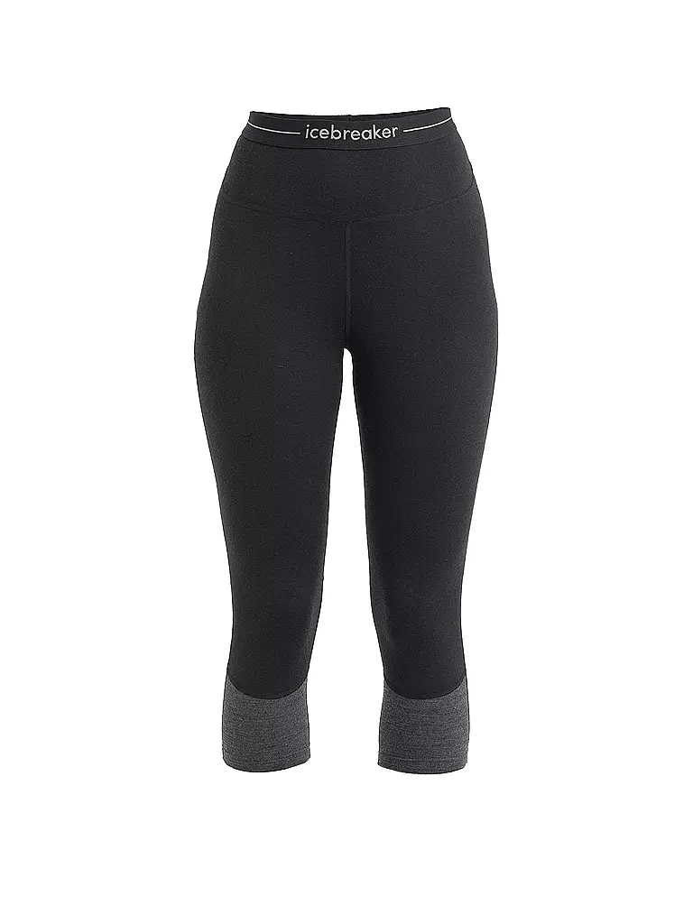 ICEBREAKER | Damen Tight 200 ZoneKnit™ Merino 3/4 | Nero