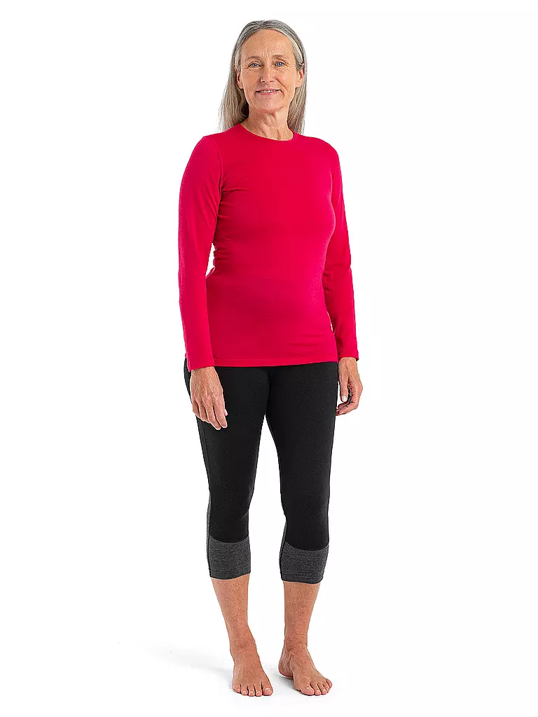 ICEBREAKER | Damen Tight 200 ZoneKnit™ Merino 3/4 | Nero