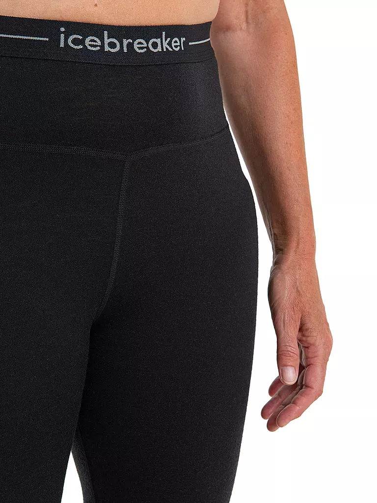 ICEBREAKER | Damen Tight 200 ZoneKnit™ Merino 3/4 | Nero