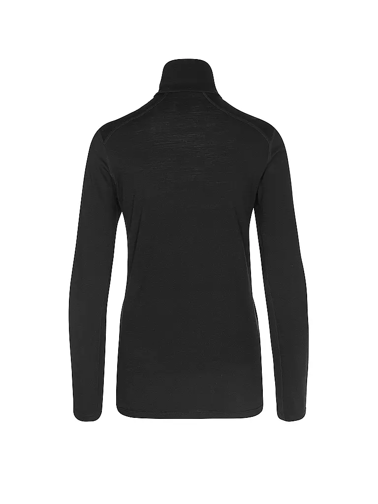 ICEBREAKER | Damen Unterzieh Zipshirt Oasis 200 | Nero