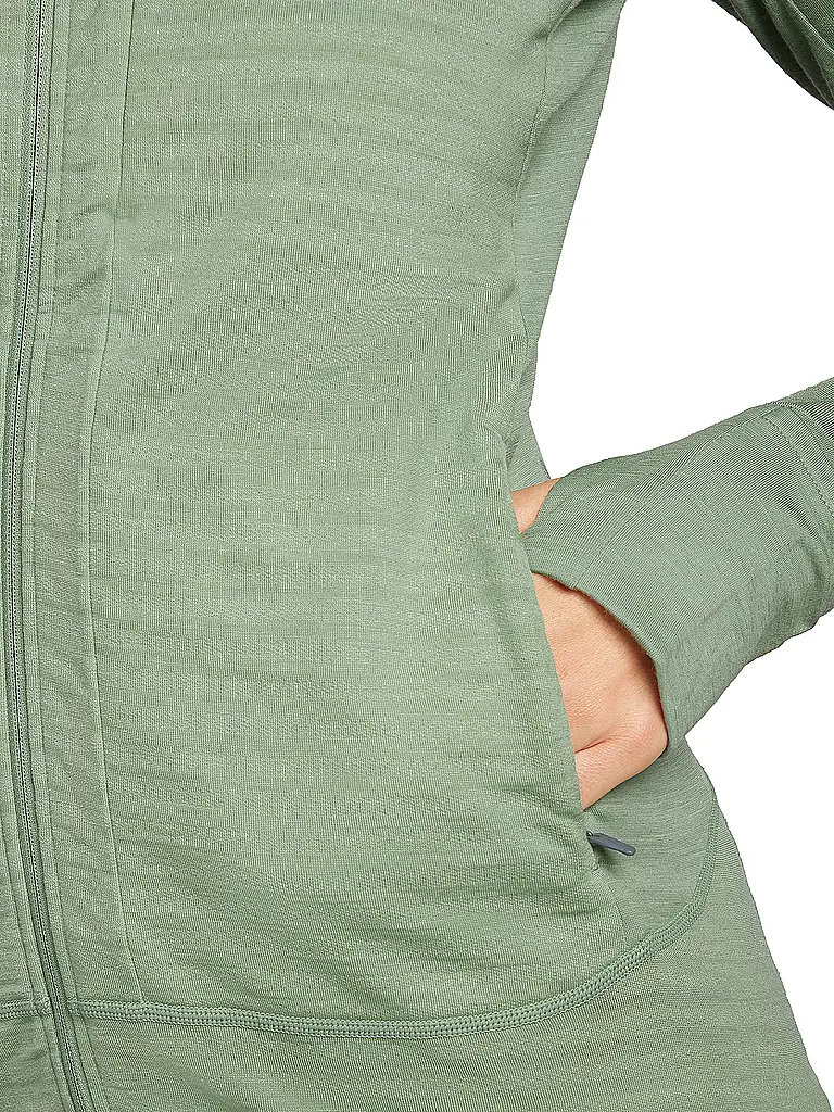 ICEBREAKER | Giacca in pile da donna Real Fleece 300 Merino con cappuccio |