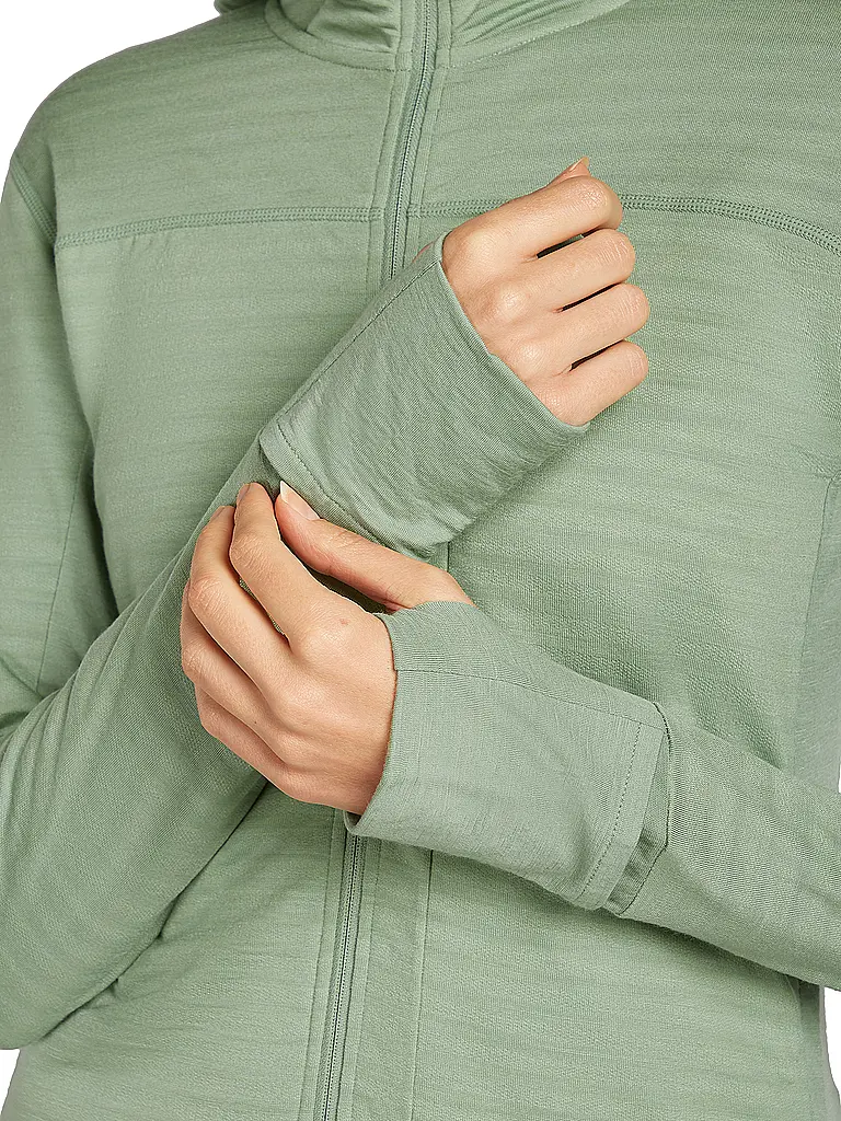 ICEBREAKER | Giacca in pile da donna Real Fleece 300 Merino con cappuccio |