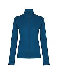 ICEBREAKER | Giacca in pile da donna Real Fleece 300 Merino | Blu scuro