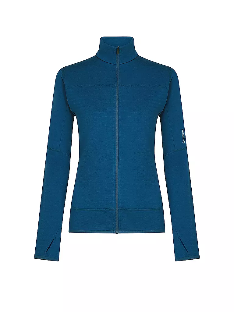 ICEBREAKER | Giacca in pile da donna Real Fleece 300 Merino | Blu scuro