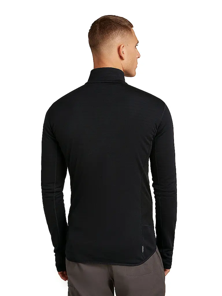 ICEBREAKER | Giacca in pile da uomo Real 300 Merino | Nero