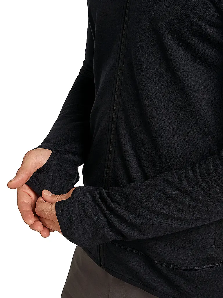 ICEBREAKER | Giacca in pile da uomo Real 300 Merino | Nero