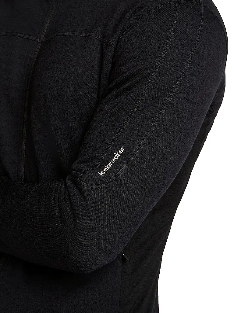 ICEBREAKER | Giacca in pile da uomo Real 300 Merino | Nero