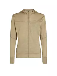 ICEBREAKER | Giacca in pile da uomo Real Fleece 300 Merino con cappuccio | Beige