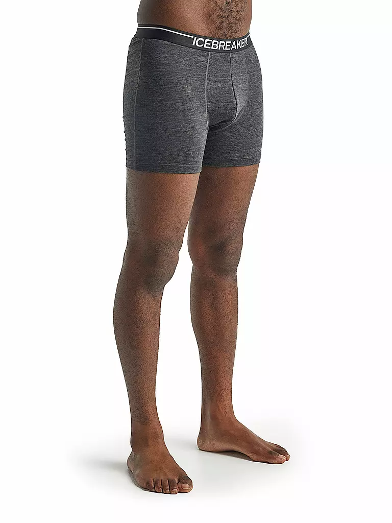 ICEBREAKER | Herren Boxershort Merino Anatomica | Grigio