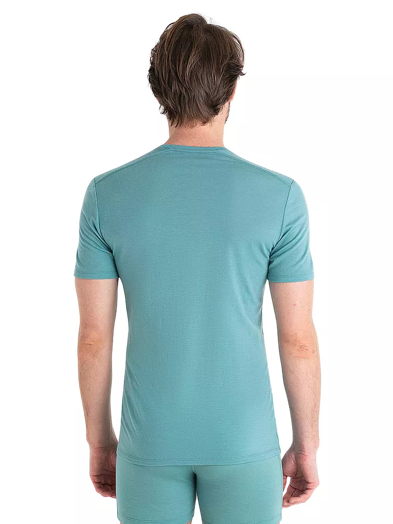 ICEBREAKER | Herren Funktionsshirt Anatomica Crewe BF 150 | Petrolio