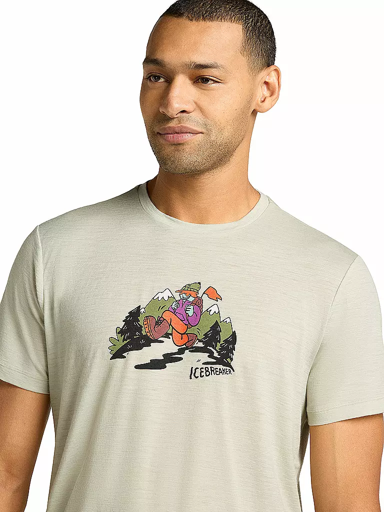 ICEBREAKER | Herren Funktionsshirt Catch Me 150 Tech | Beige