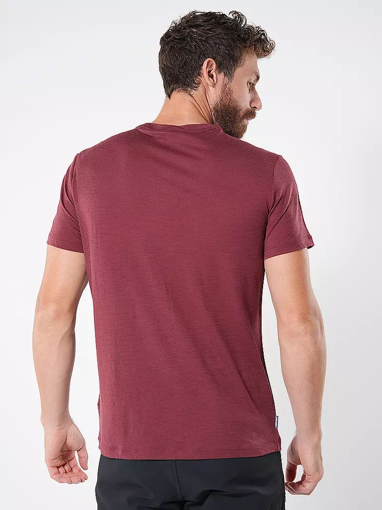 ICEBREAKER | Herren Funktionsshirt Mount Tech Lite | Rosso scuro