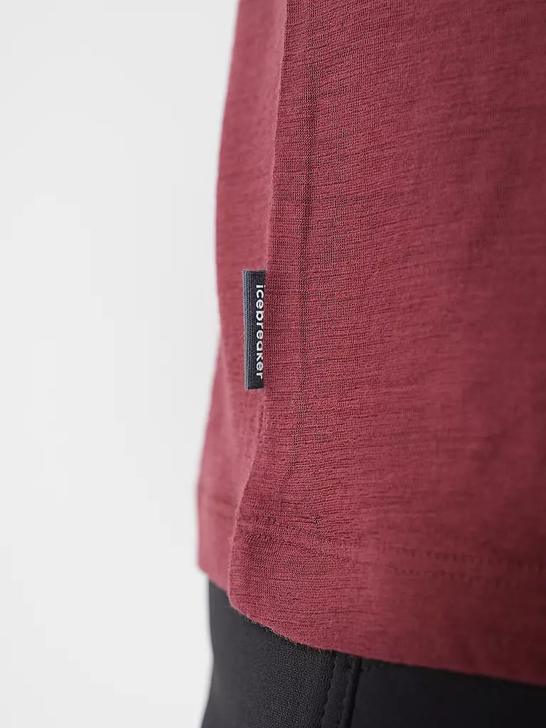 ICEBREAKER | Herren Funktionsshirt Mount Tech Lite | Rosso scuro