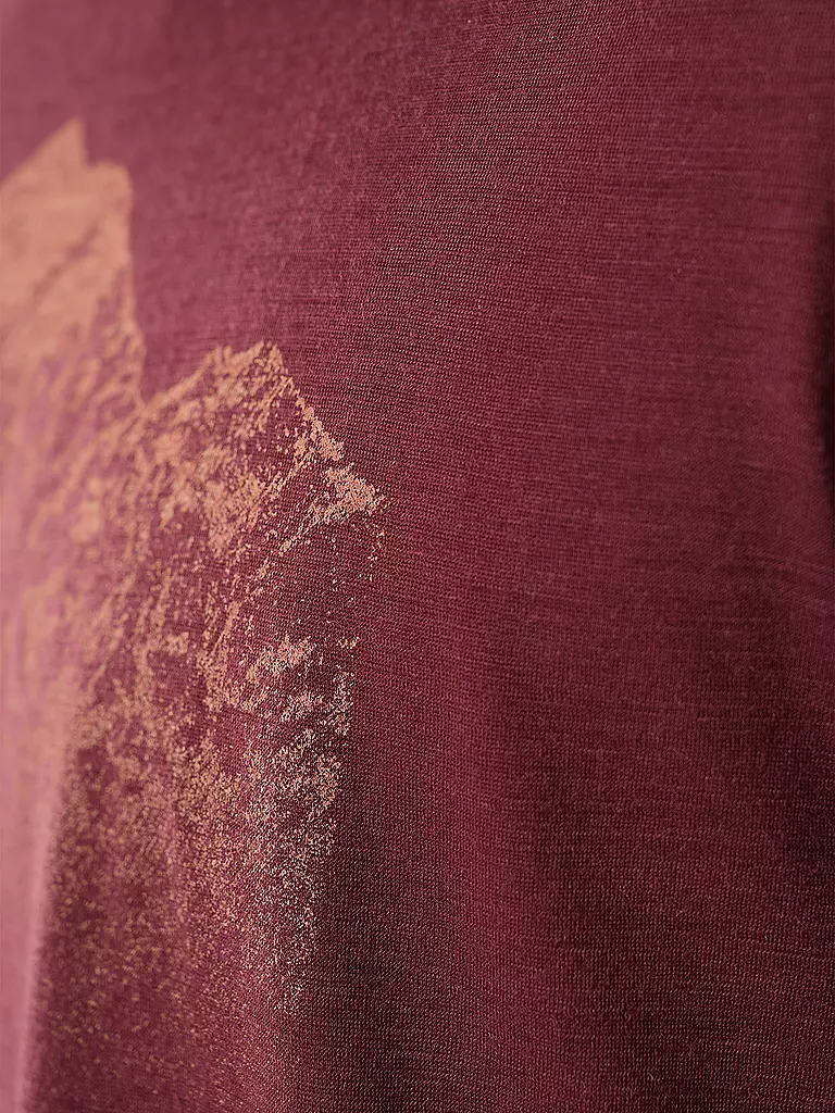 ICEBREAKER | Herren Funktionsshirt Mount Tech Lite | Rosso scuro