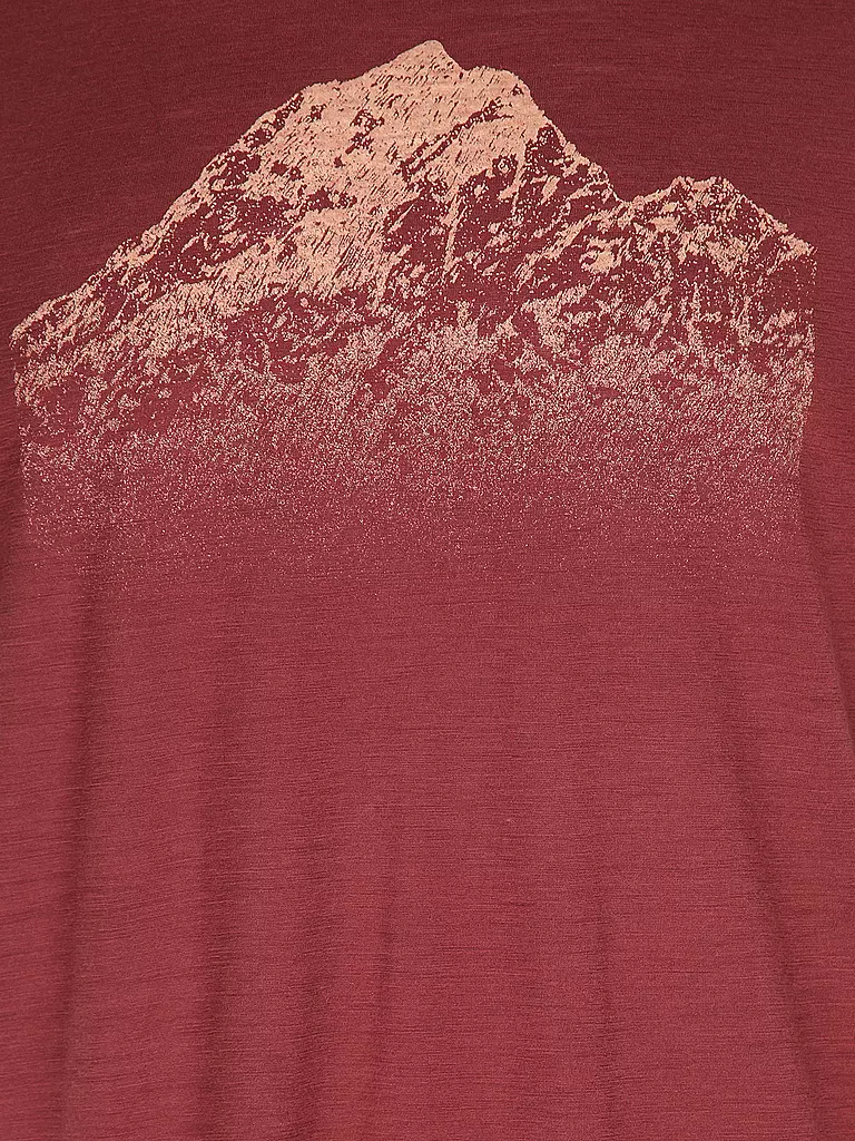 ICEBREAKER | Herren Funktionsshirt Mount Tech Lite | Rosso scuro