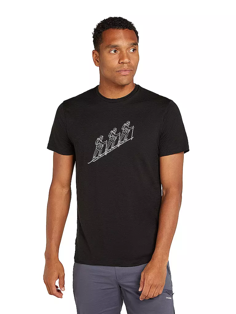 ICEBREAKER | Herren Funktionsshirt Natskitour Cool-Lite | Nero