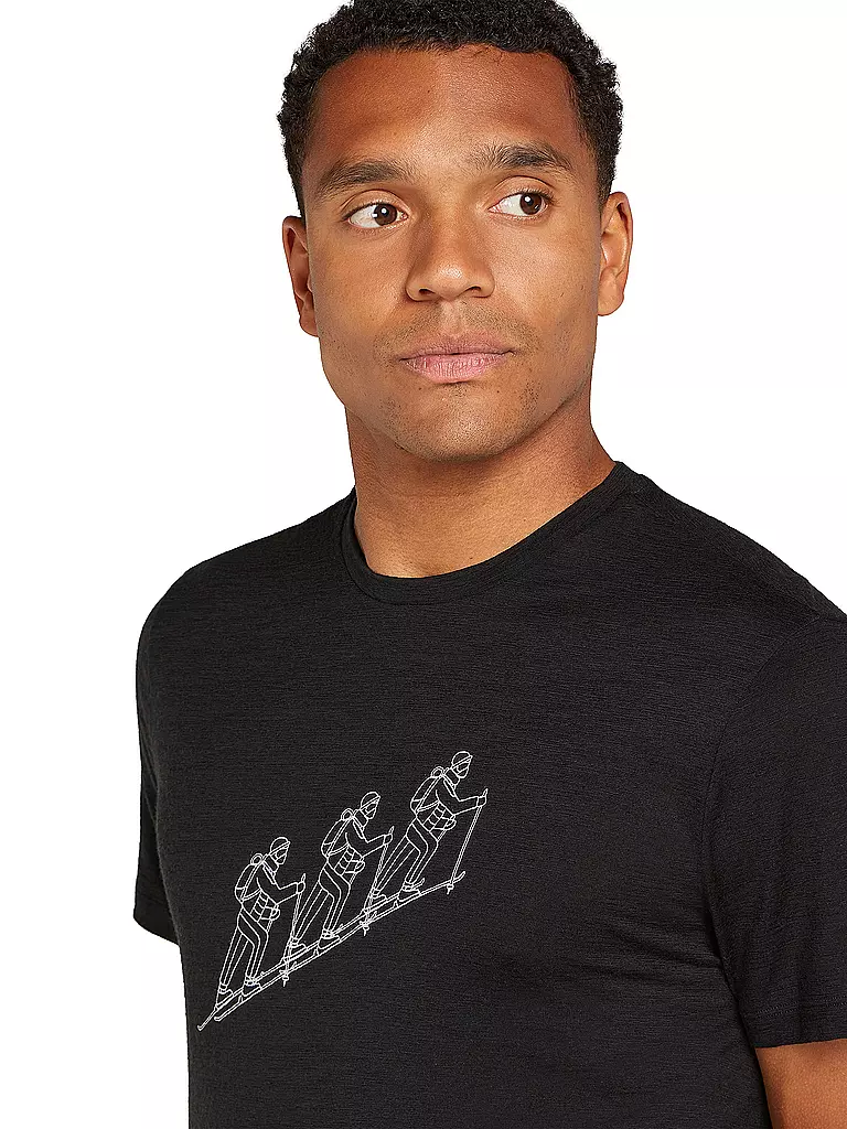ICEBREAKER | Herren Funktionsshirt Natskitour Cool-Lite | Nero