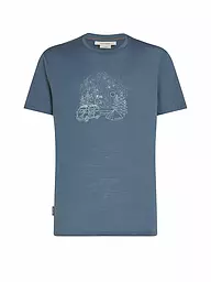 ICEBREAKER | Herren Funktionsshirt Van Camp 150 Tech III | Blu scuro