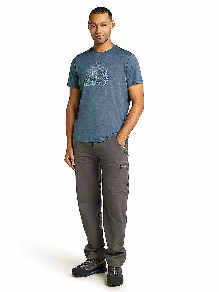 ICEBREAKER | Herren Funktionsshirt Van Camp 150 Tech III | Blu scuro