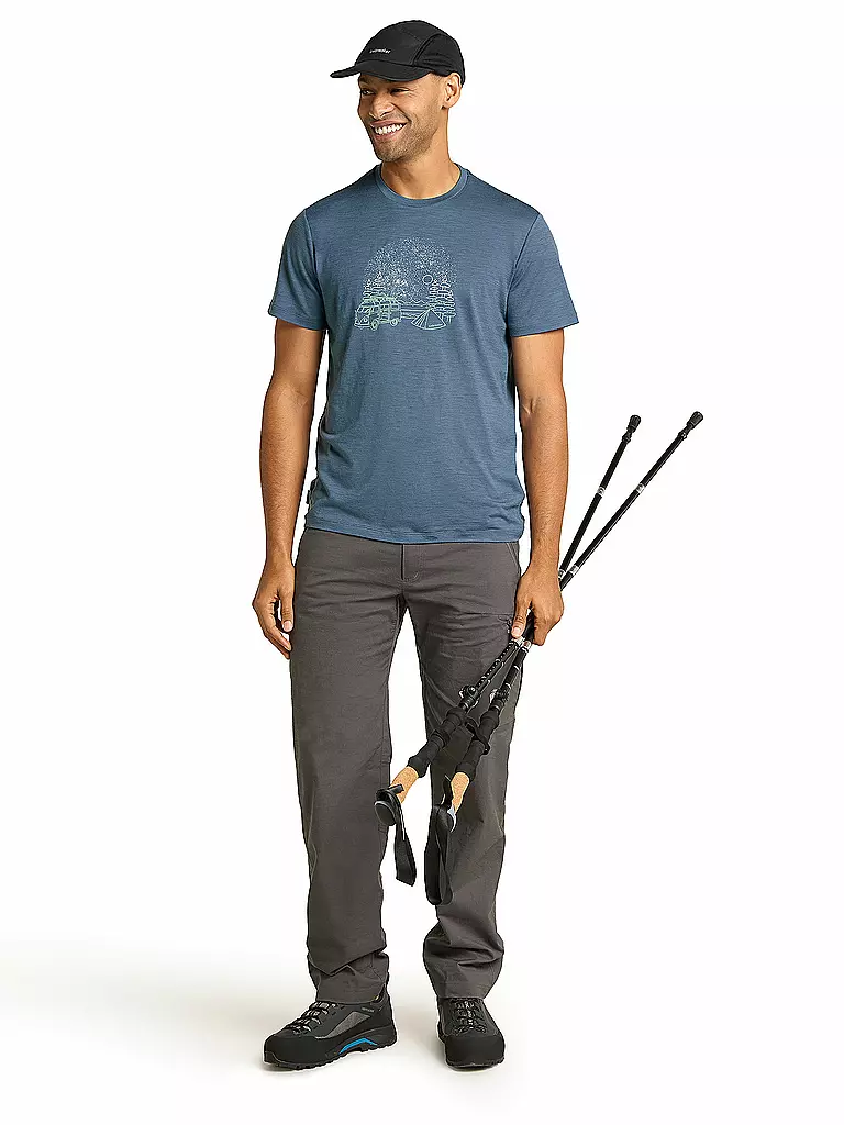 ICEBREAKER | Herren Funktionsshirt Van Camp 150 Tech III | Blu scuro