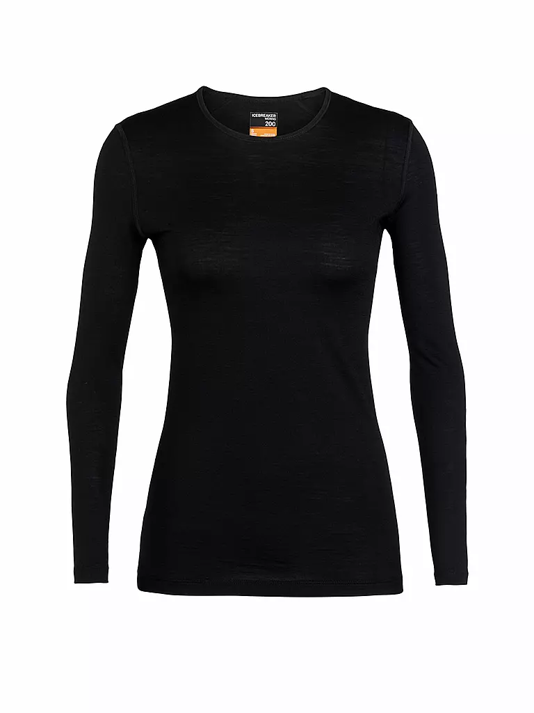 ICEBREAKER | Maglia funzionale da donna Merino 200 Oasis LS | Nero