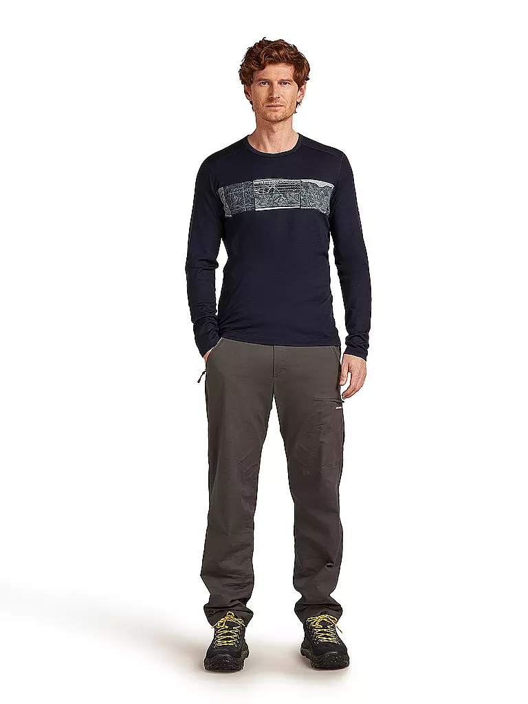 ICEBREAKER | Maglia intima da uomo Elevation 200 Oasis | Blu scuro