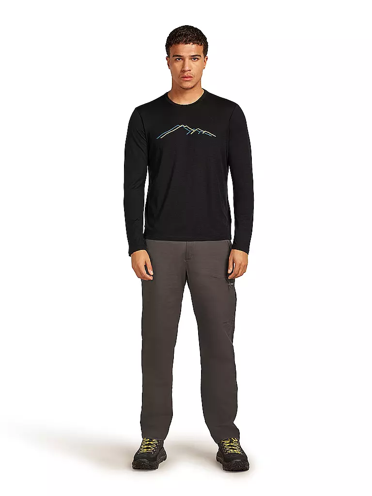 ICEBREAKER | Maglia intima da uomo Rain Ridge 150 Tech | Nero