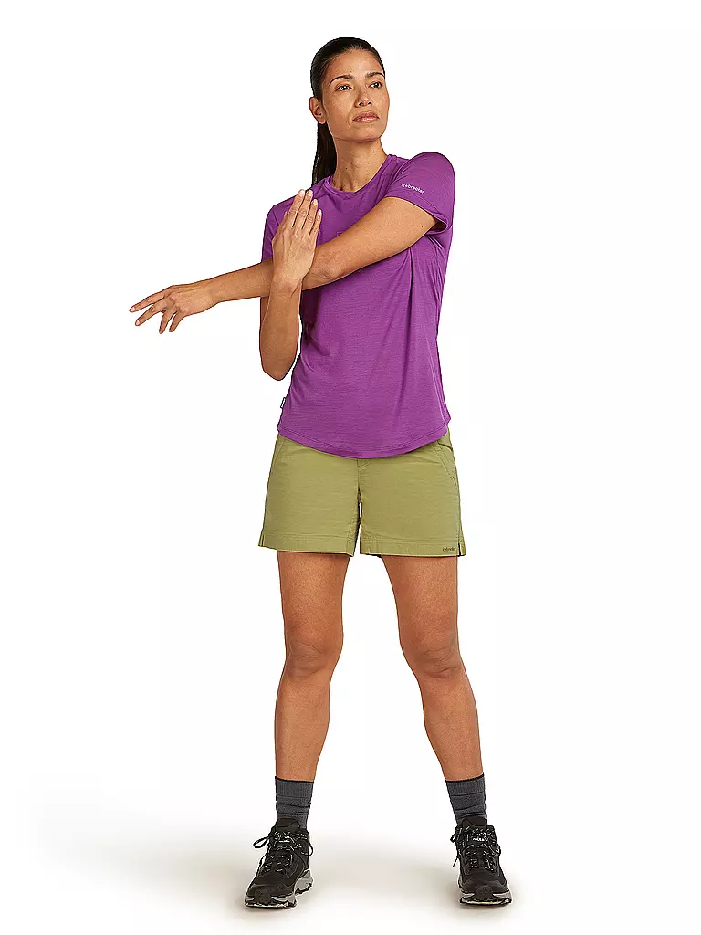 ICEBREAKER | Maglietta funzionale da donna Fusion 125 Cool | Lilla