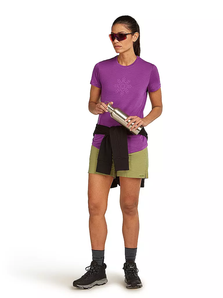 ICEBREAKER | Maglietta funzionale da donna Fusion 125 Cool | Lilla