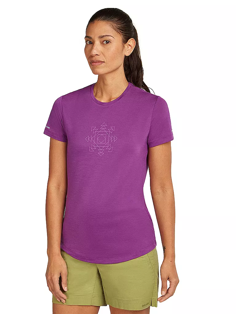 ICEBREAKER | Maglietta funzionale da donna Fusion 125 Cool | Lilla