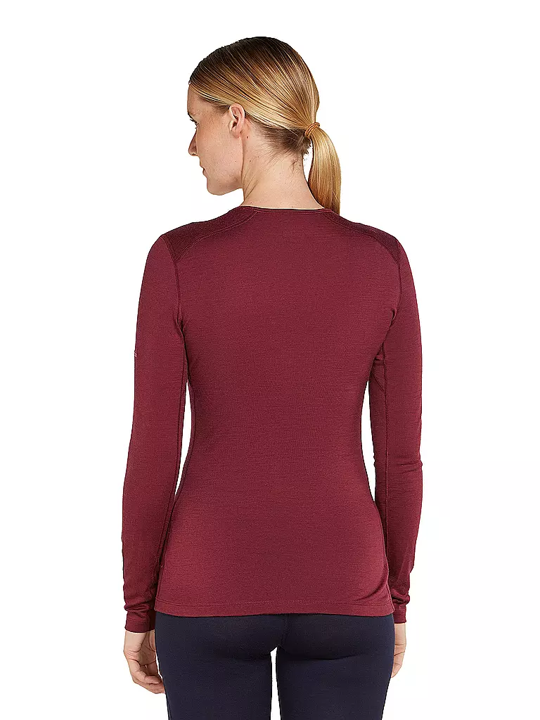 ICEBREAKER | Maglietta funzionale da donna Mountain Pulse 200 | Rosso scuro