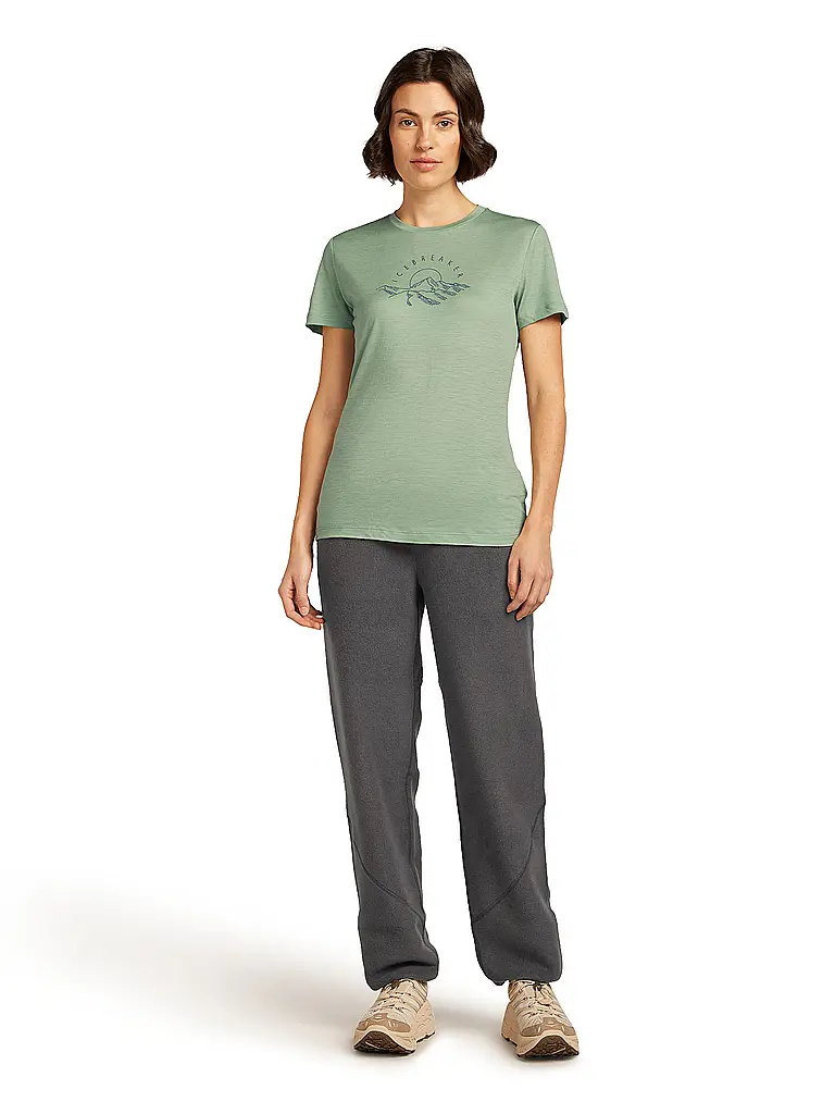 ICEBREAKER | Maglietta funzionale da donna Sundrise 150 Tech | Verde chiaro