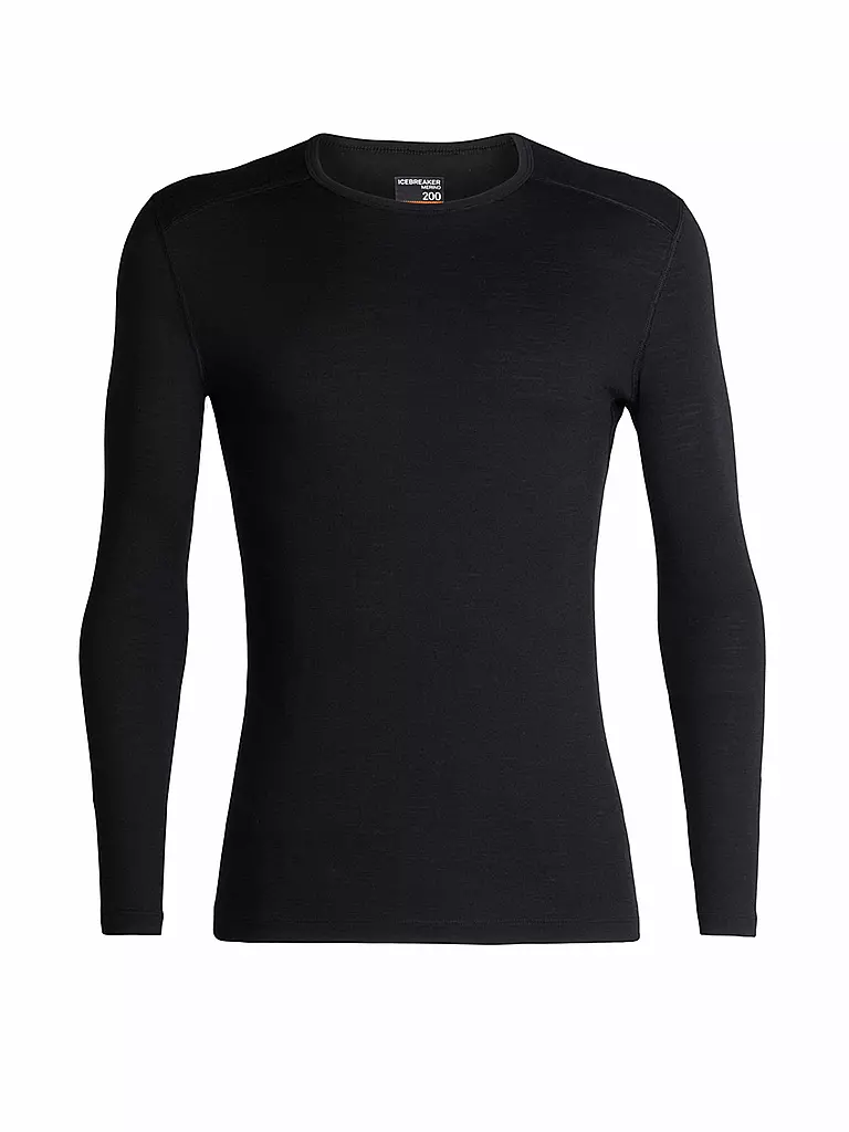 ICEBREAKER | Maglietta funzionale da uomo Merino 200 Oasis LS | Nero