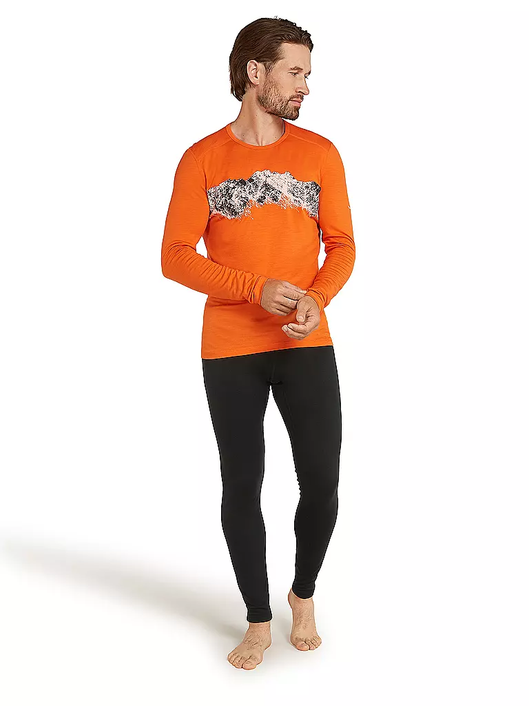 ICEBREAKER | Maglietta funzionale da uomo Merino 200 Oasis Thermo | Arancione