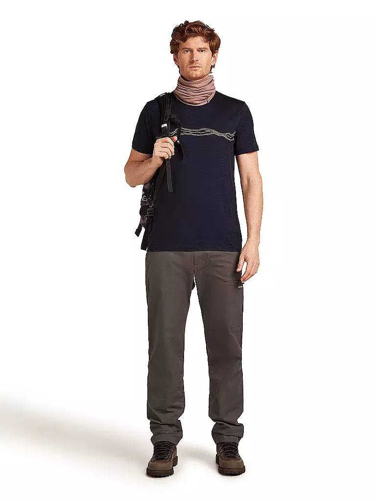 ICEBREAKER | Maglietta tecnica da uomo Mount Pulse 150 | Blu scuro