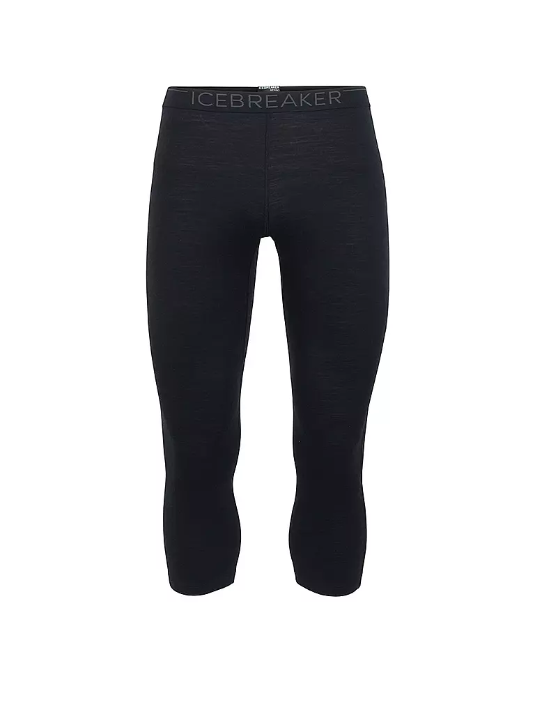 ICEBREAKER | Pantaloni funzionali 3/4 da uomo Merino 200 Oasis | Nero