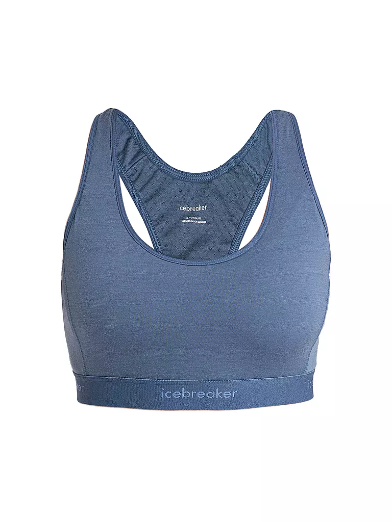ICEBREAKER | Reggiseno sportivo da donna Racerback Merino 125 a basso supporto | Blu