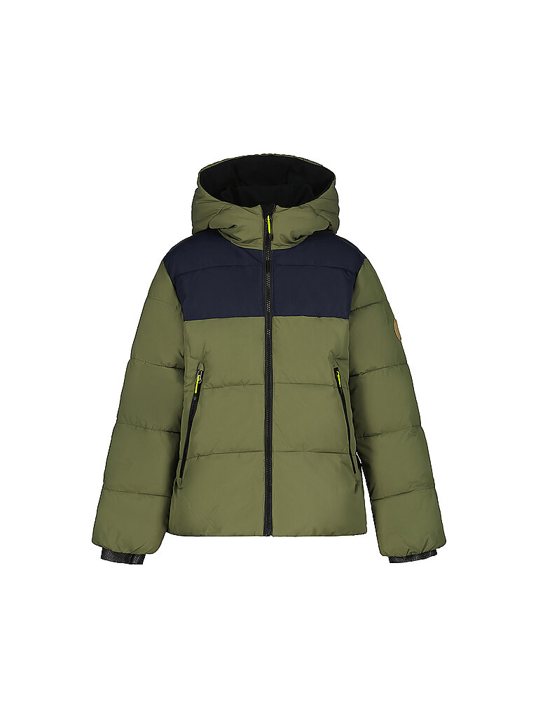 Giacca invernale da bambino Kenmare con cappuccio oliva 176