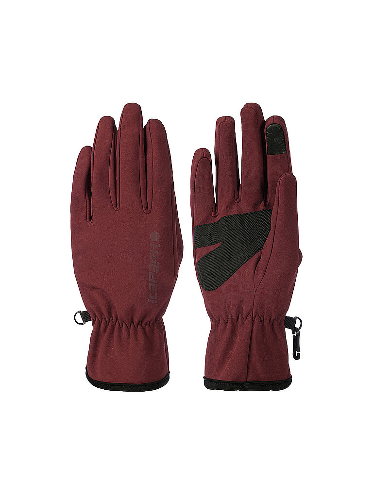 Guanti Softshell Hustonville rosso scuro S