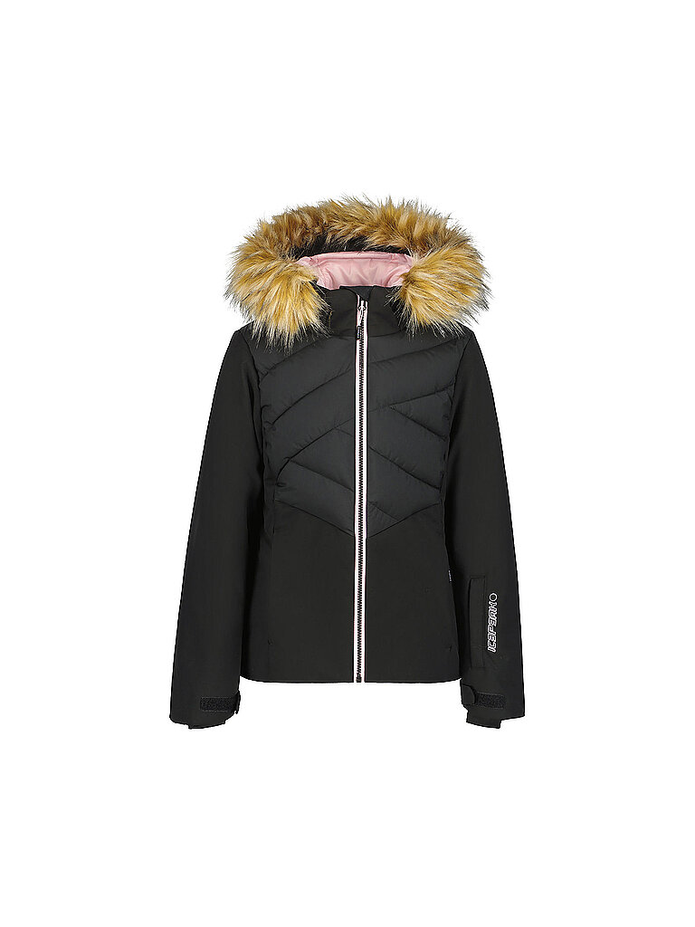 Giacca da sci da ragazza Laval Jr nero 128