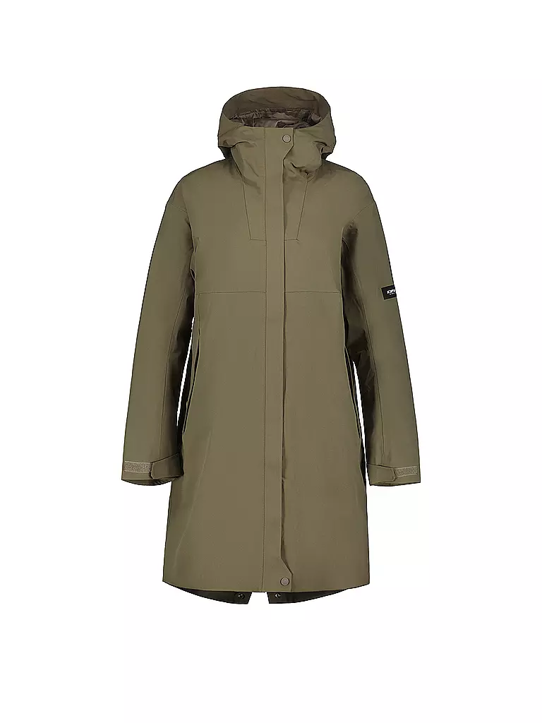 ICEPEAK | Cappotto invernale da donna Minier con cappuccio | Oliva