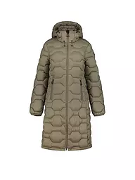 ICEPEAK | Damen Iso Wintermantel Hoodie | Oliva