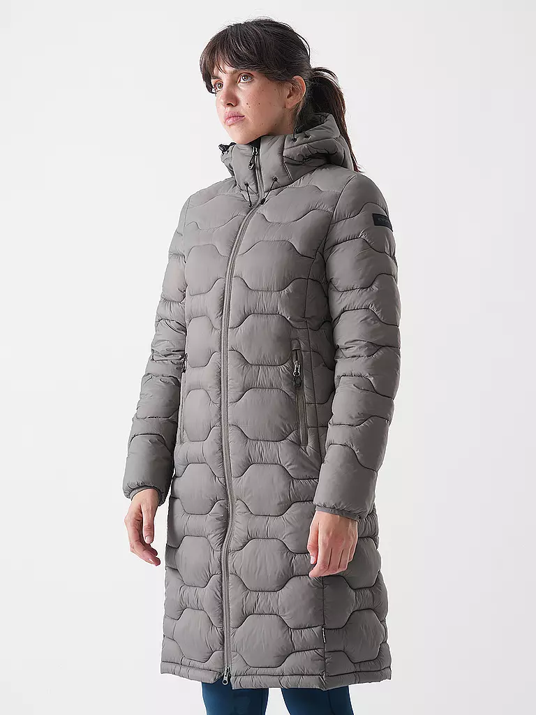 ICEPEAK | Damen Iso Wintermantel Hoodie | Oliva