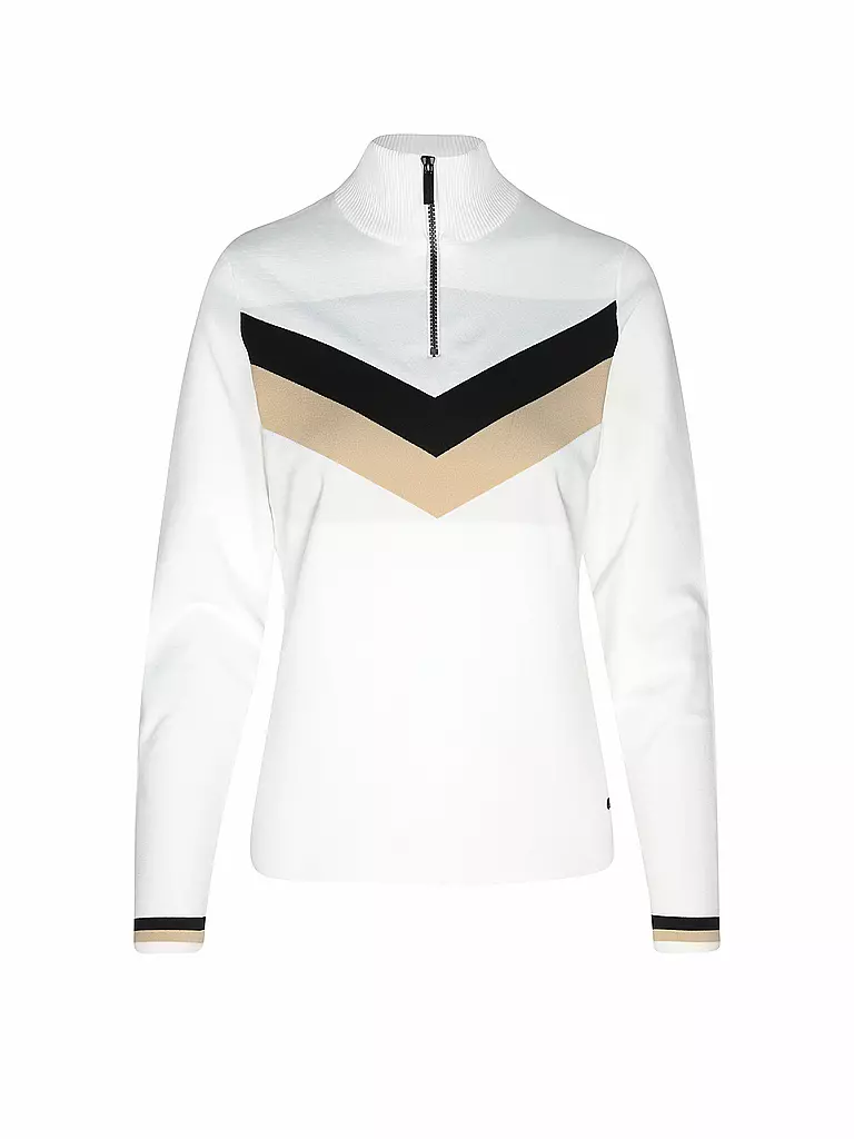 ICEPEAK | Damen Unterzieh Zipshirt Elwell | Bianco